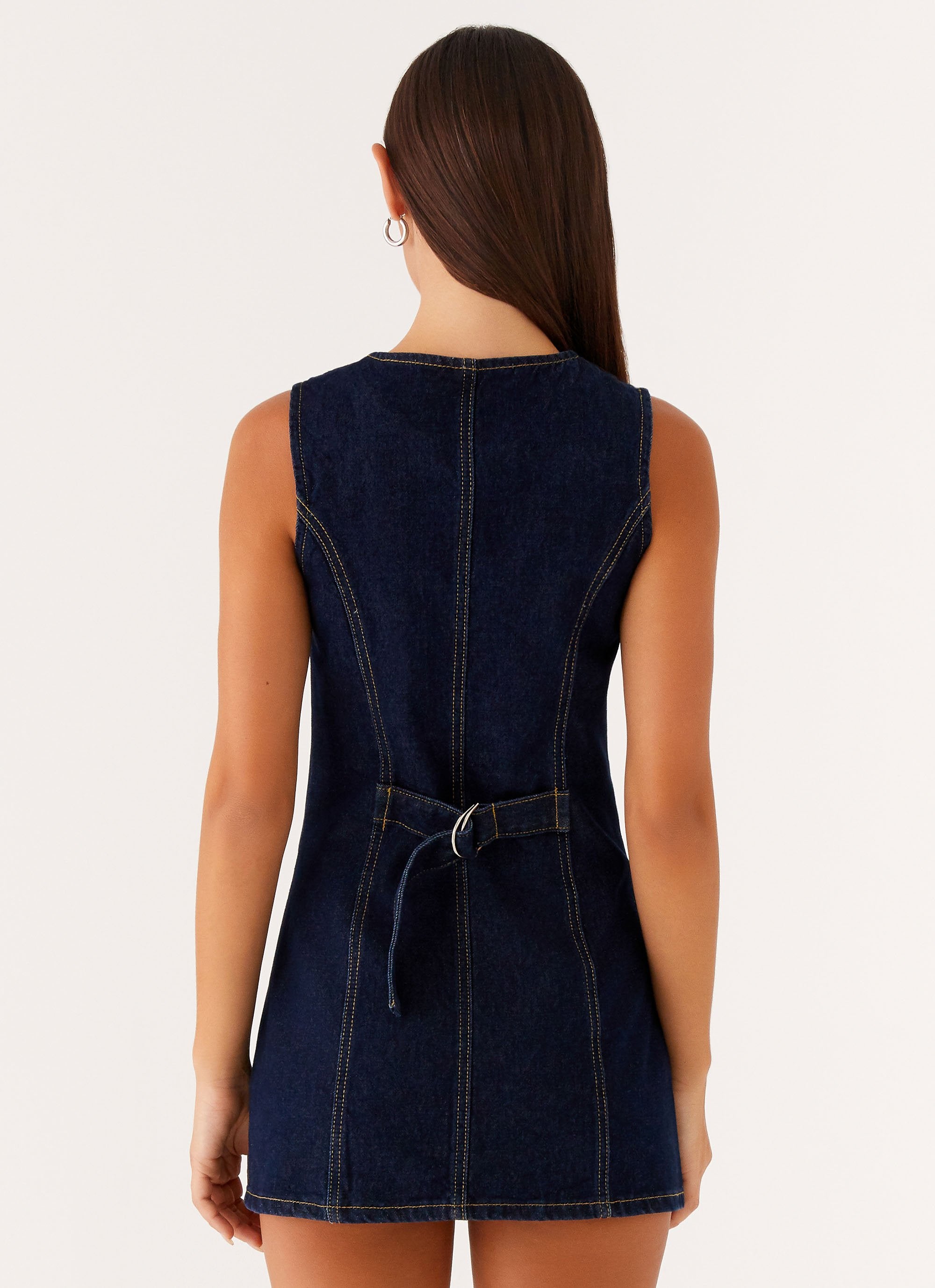 dolton mini dress indigo dolton mini dress indigo Donelli Long Sleeve Mini Dress | Navy