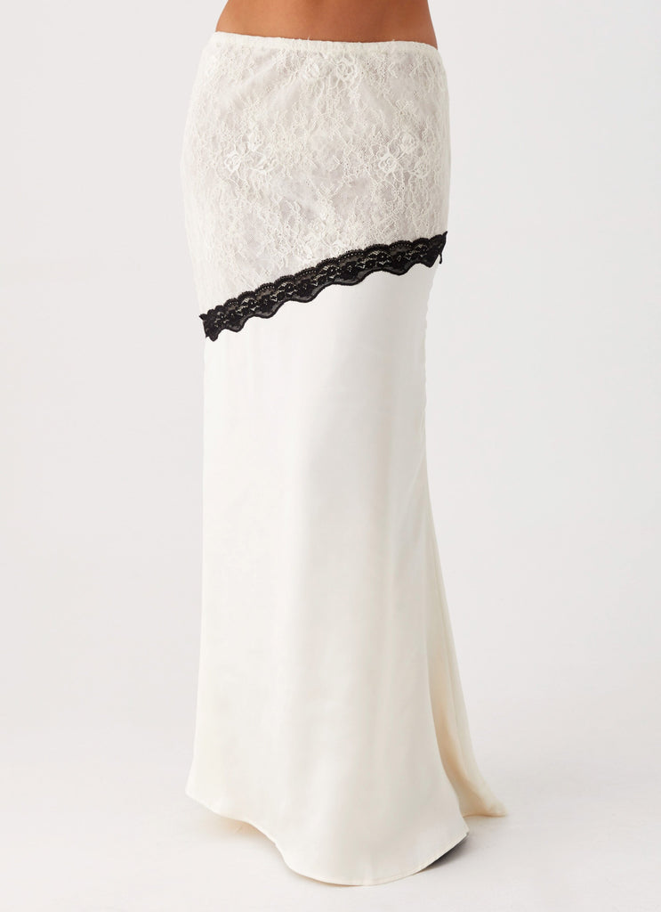 Duet Lace Maxi Skirt - Ivory