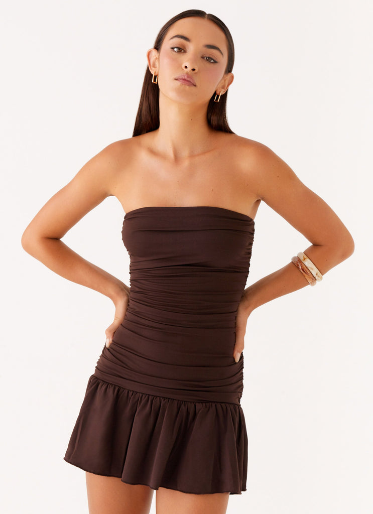 Eclair Mini Dress - Chocolate