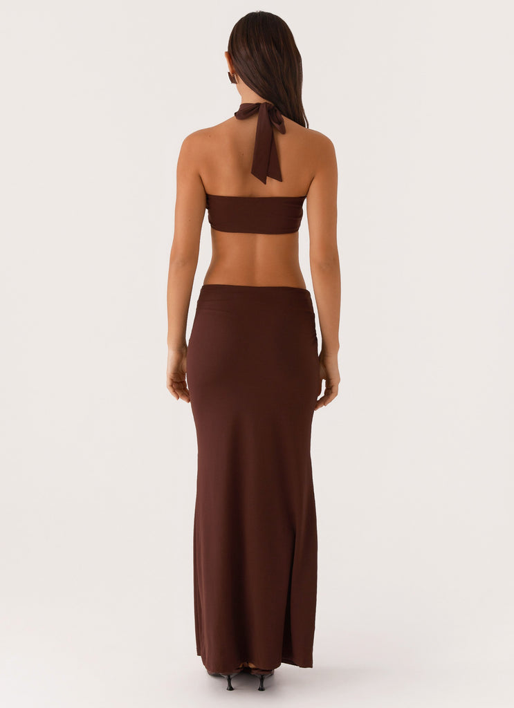 Elinor Maxi Dress - Chocolate