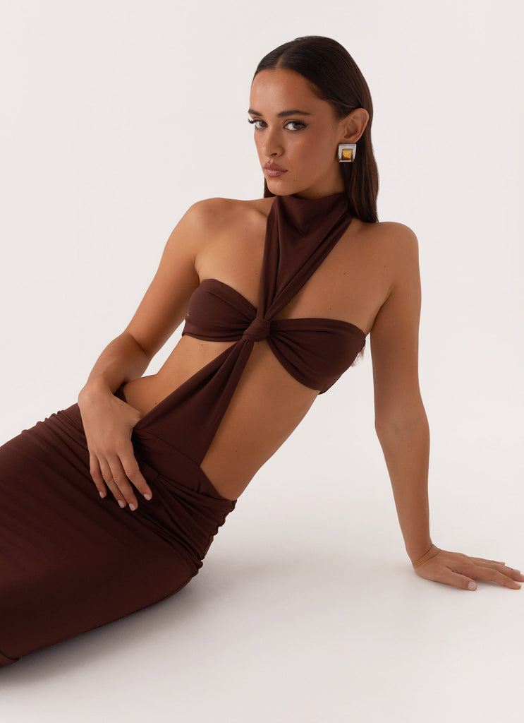 Elinor Maxi Dress - Chocolate