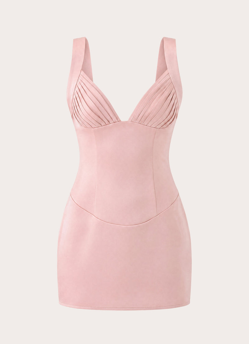 Elysa Mini Dress - Soft Pink