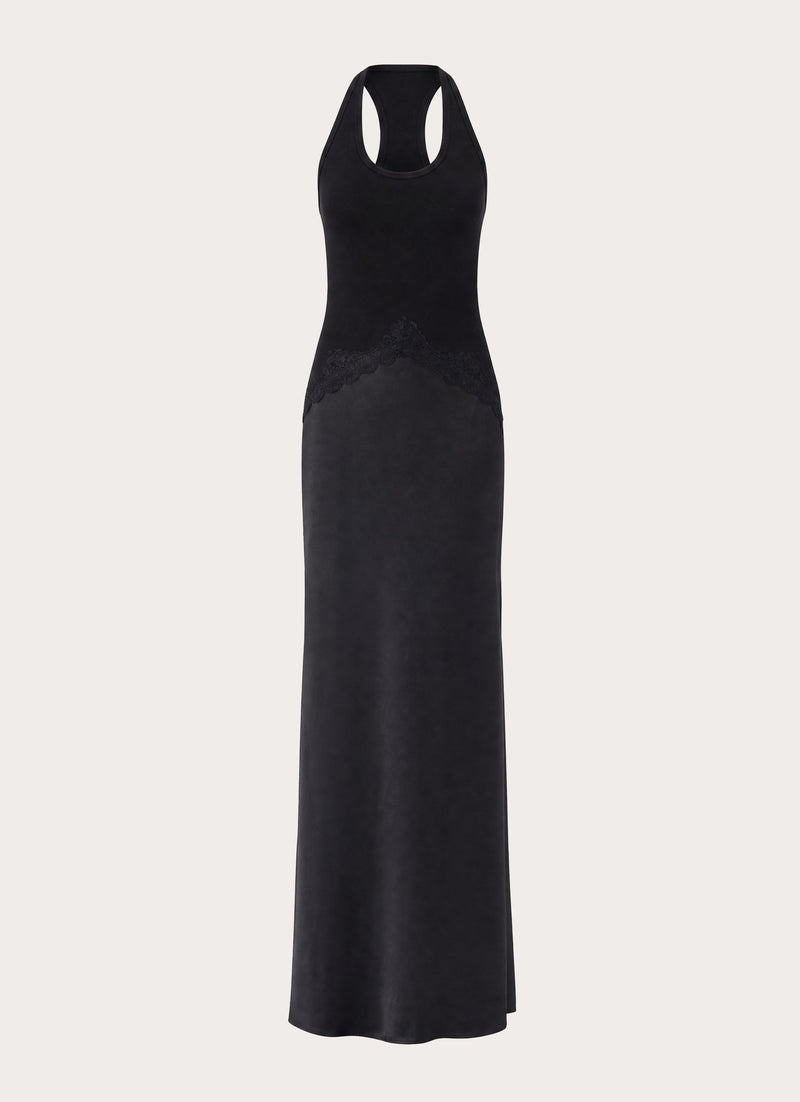 Emika Halter Maxi Dress - Black