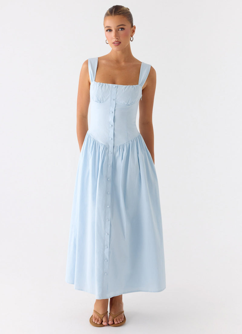 Emmalina Midi Dress - Blue