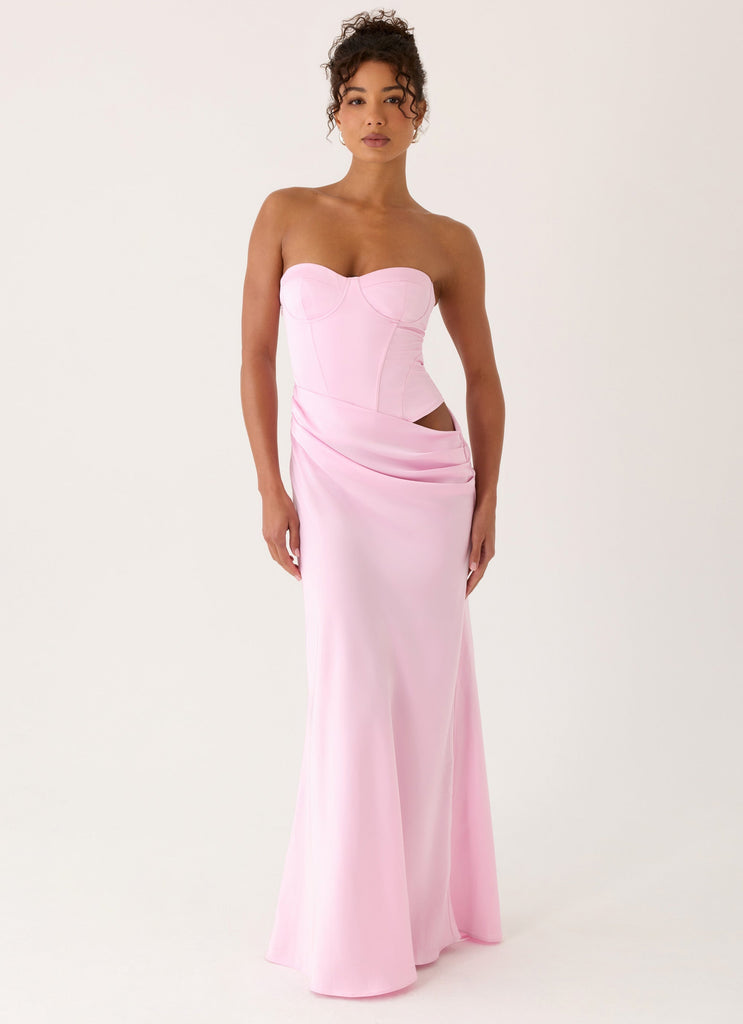 Emory Corset Maxi Dress - Pink