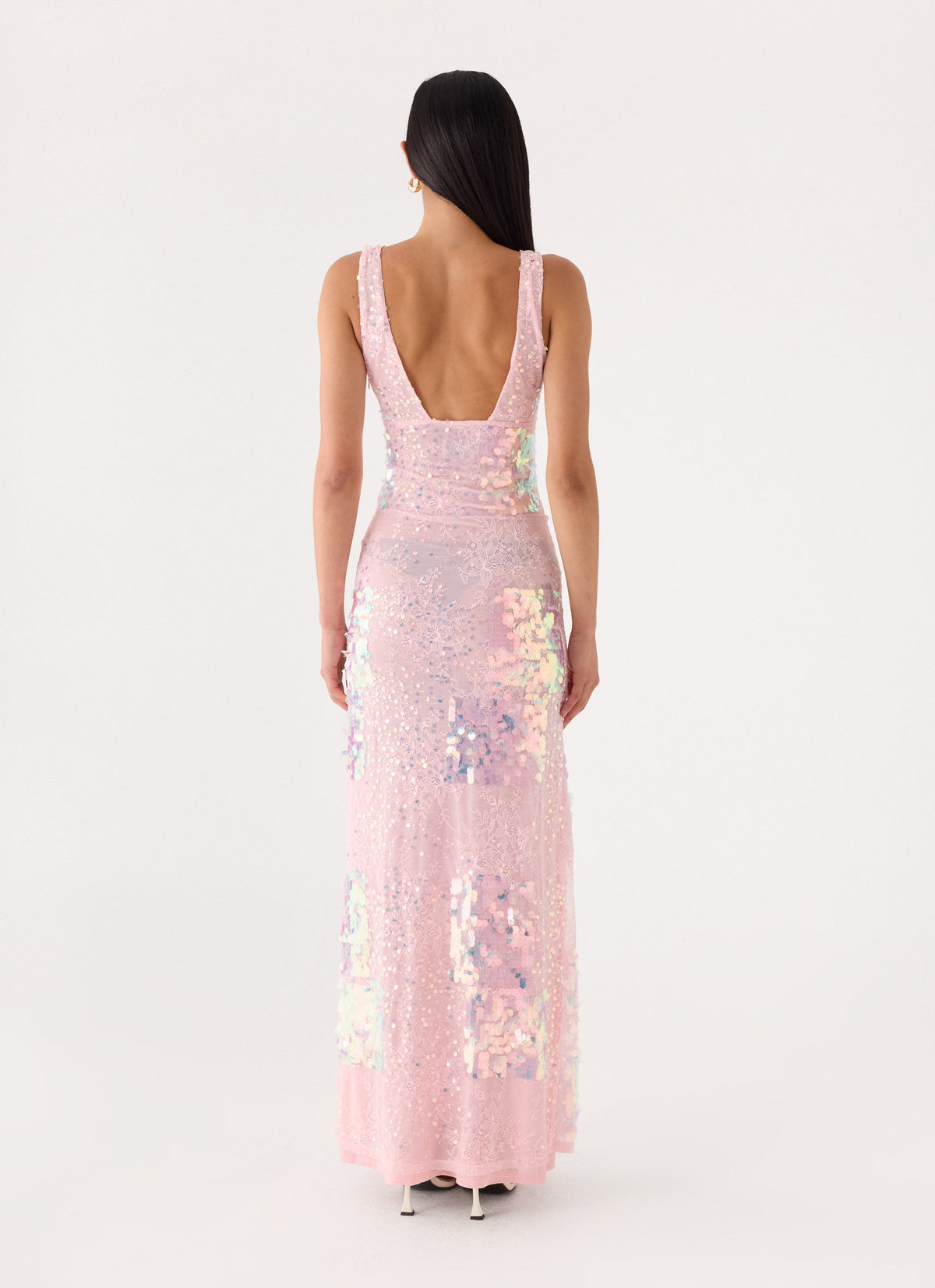 Erinah Sequin Maxi Dress - Pink