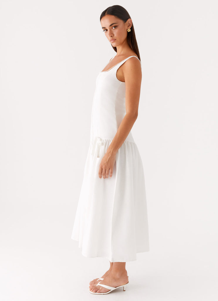Esmerelda Midi Dress White 2 Peppermayo