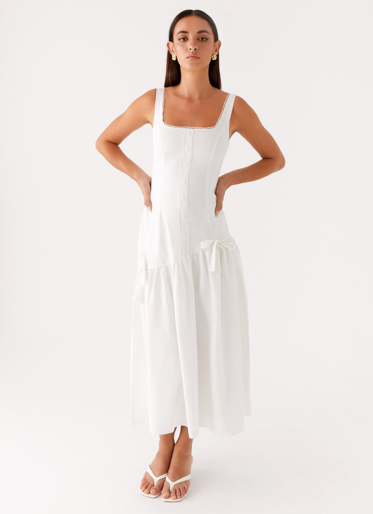 Esmerelda Midi Dress White 4 Peppermayo