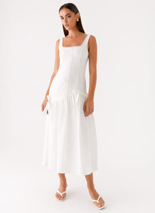 Esmerelda Midi Dress White 5 Peppermayo