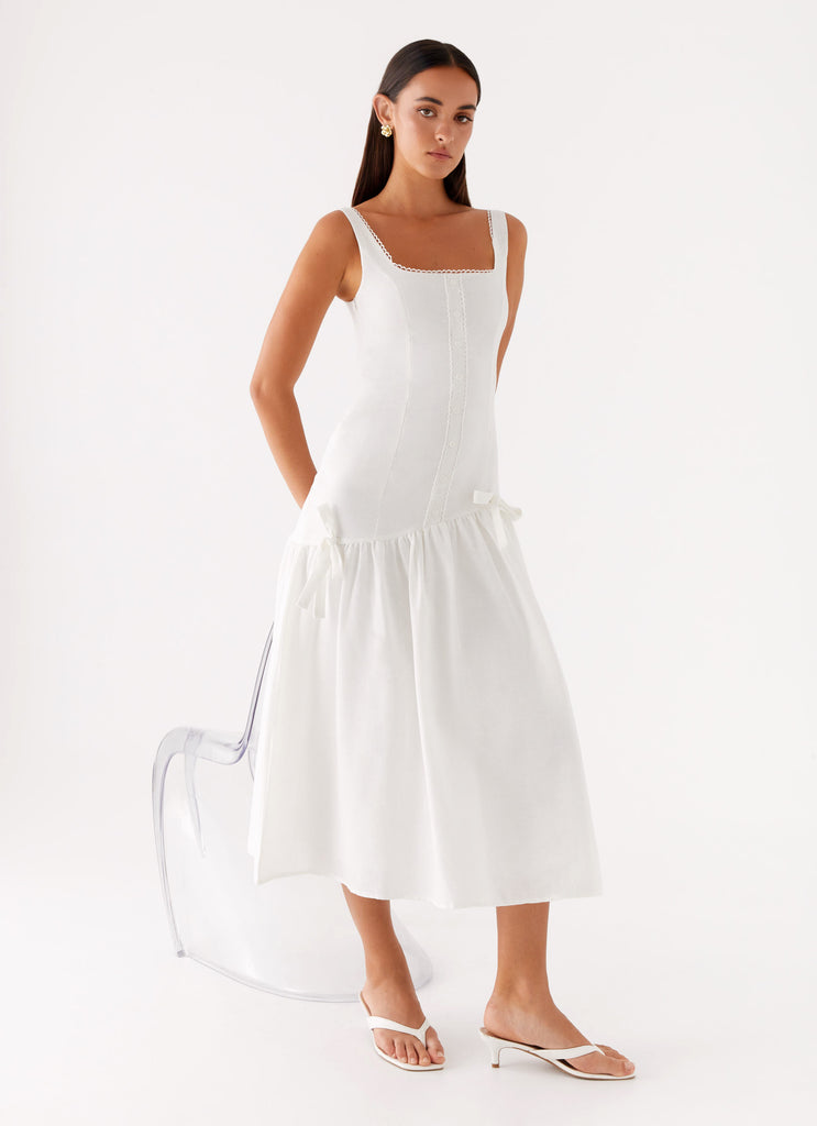 Esmerelda Midi Dress White 6 Peppermayo