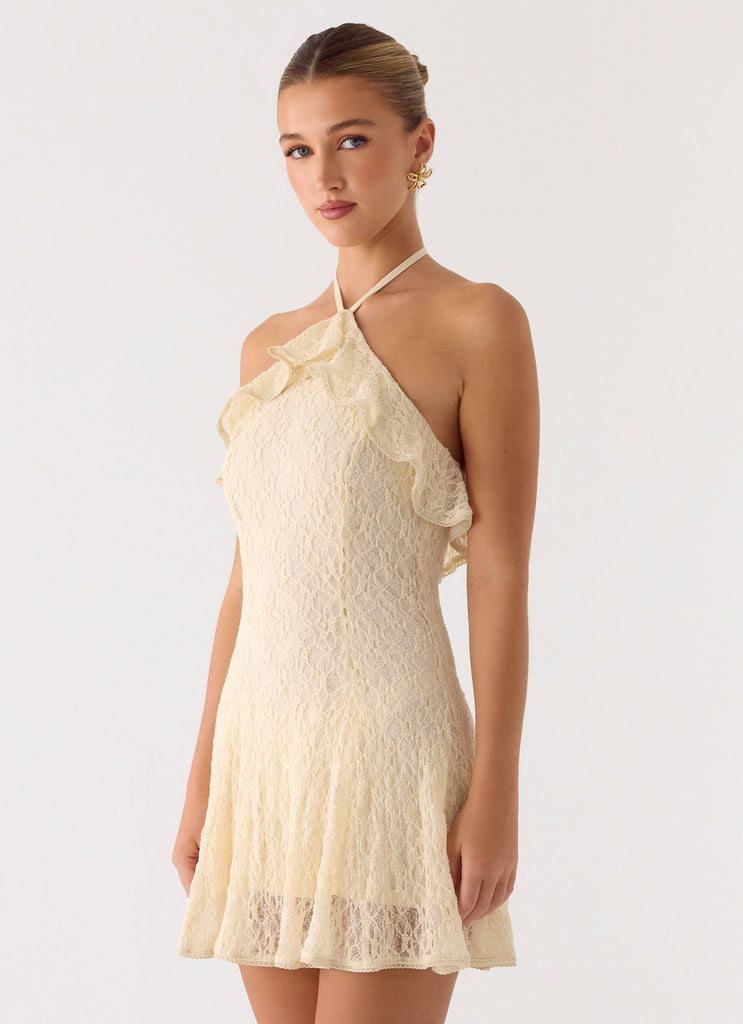 White Halter Neck Dresses