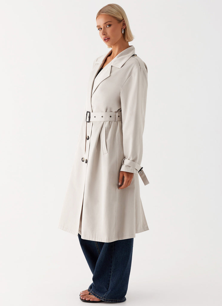 Stone colour coat online