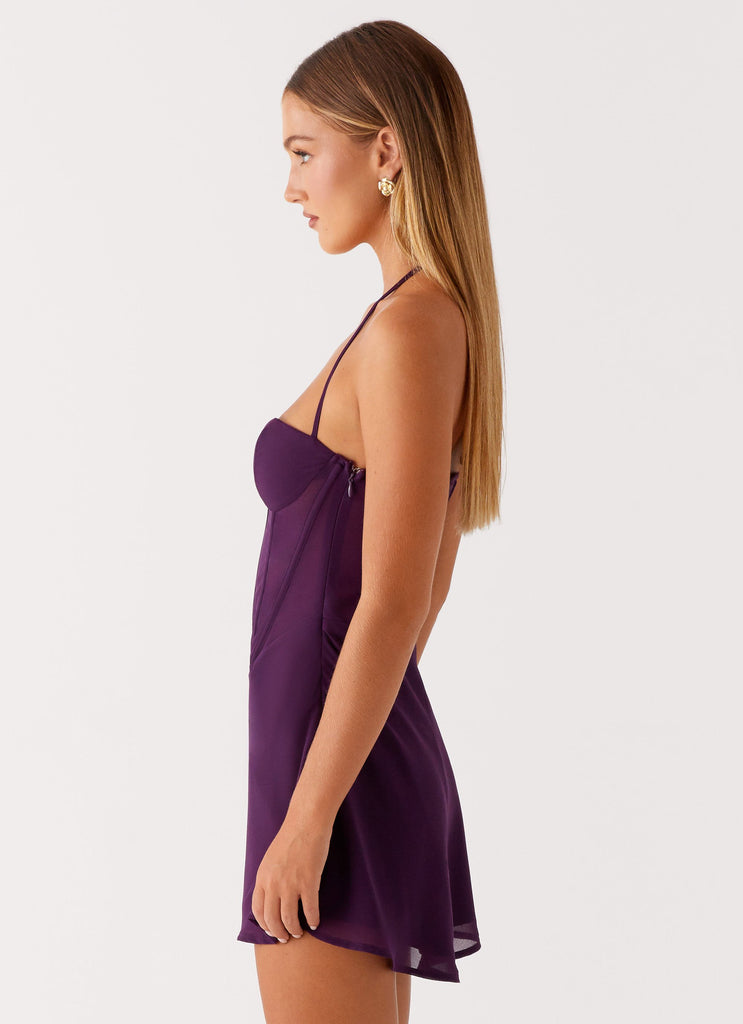 Gabrietta Mini Dress - Plum