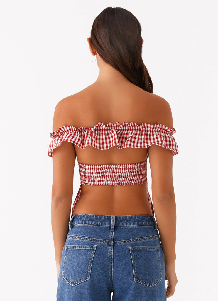 Gwyneth Top - Red Gingham