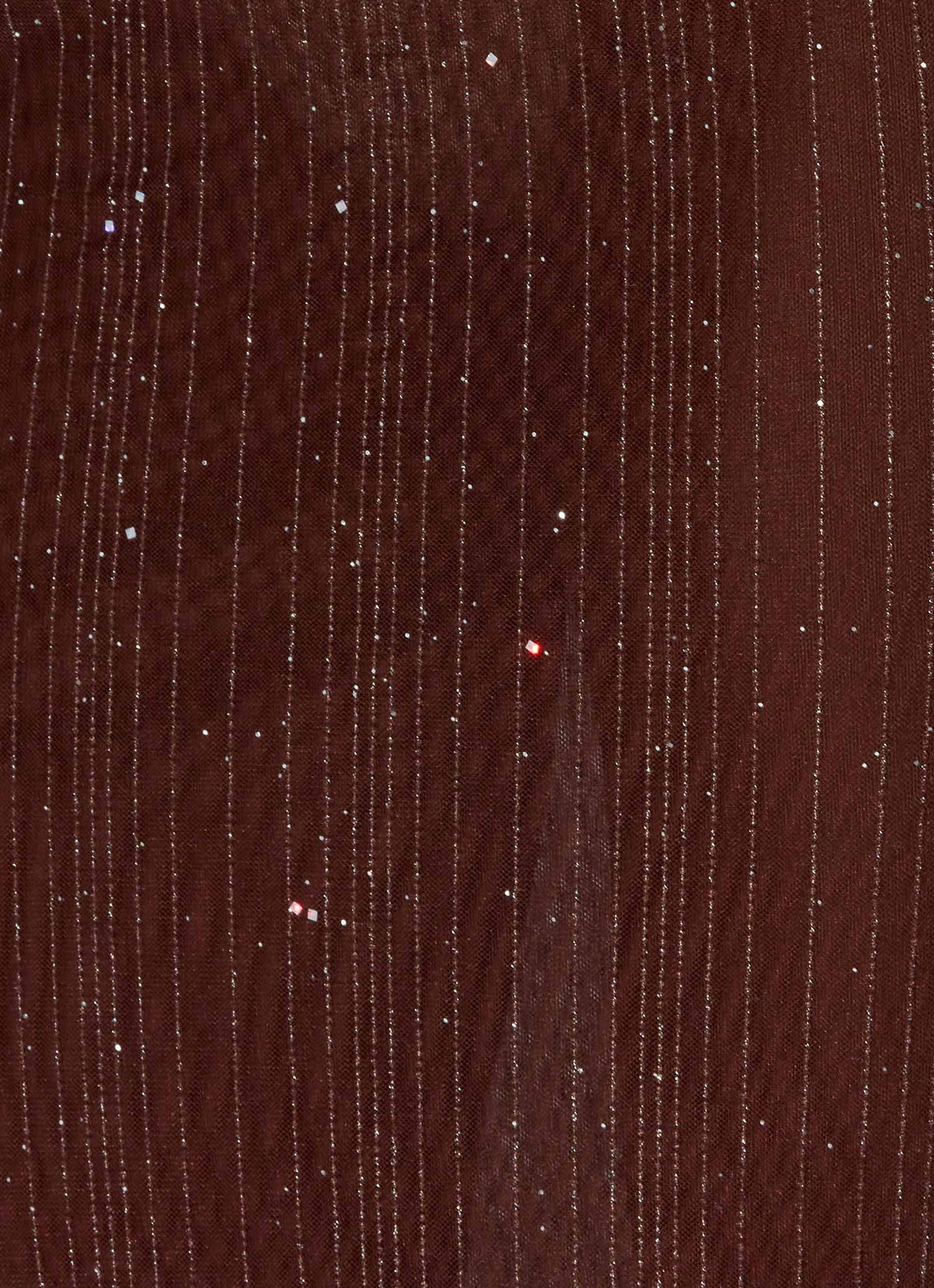 Haylan Sparkle Mesh Maxi Dress - Chocolate