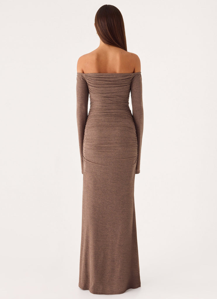 Hollywood Action Maxi Dress - Taupe
