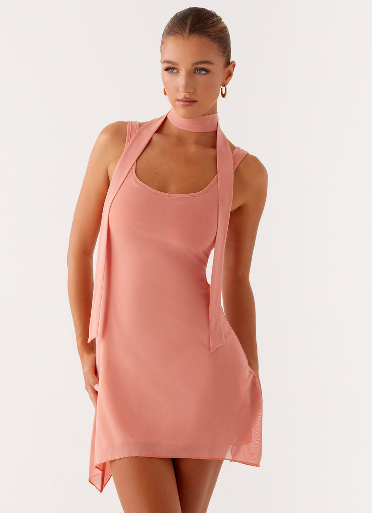 Hudson Mini Dress - Peach