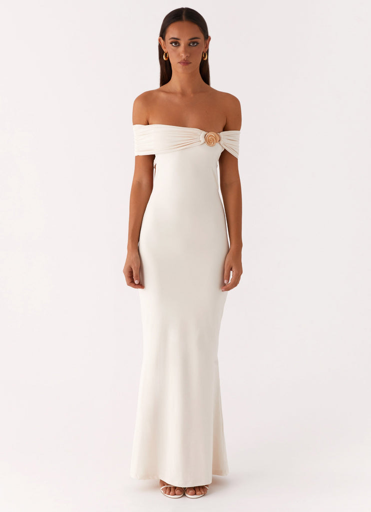 Illusion Maxi Dress - Ivory