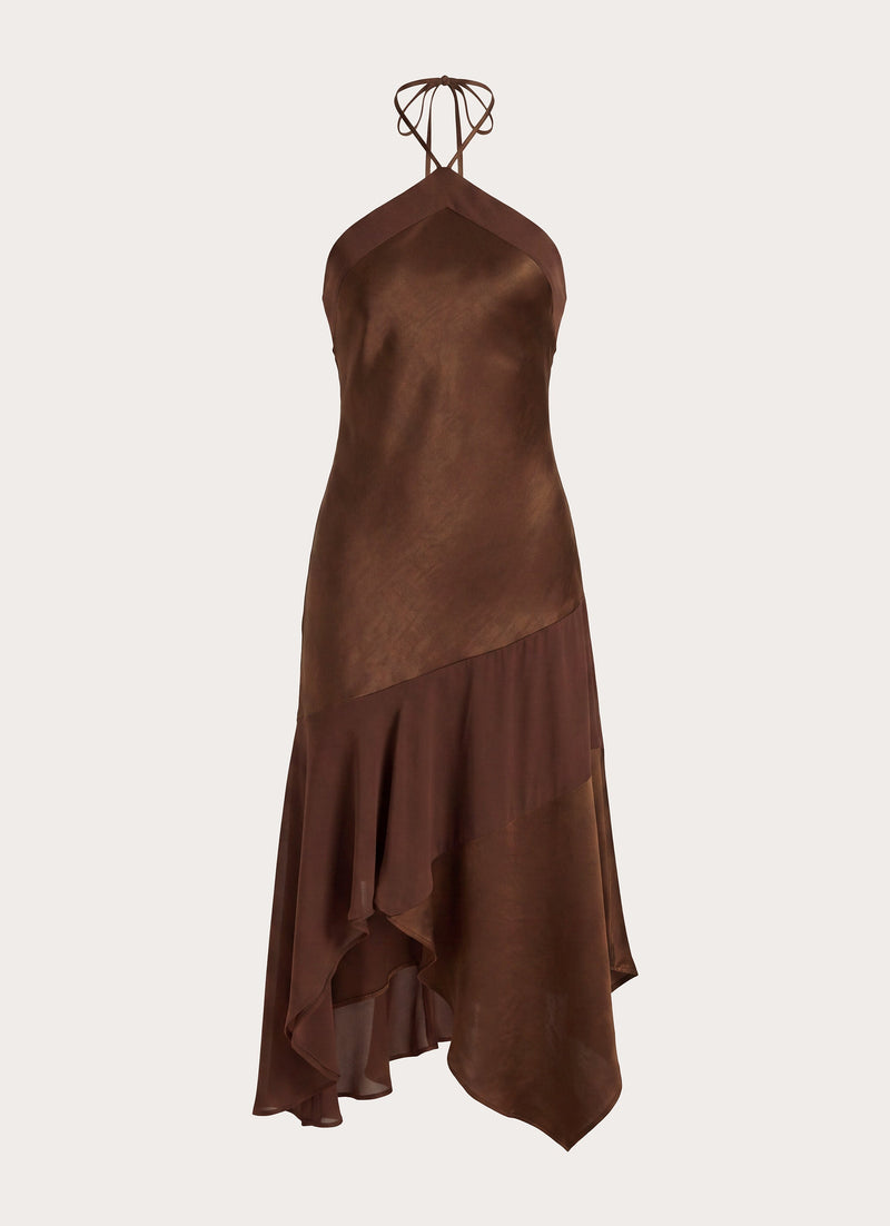 Jinli Midi Dress - Chocolate