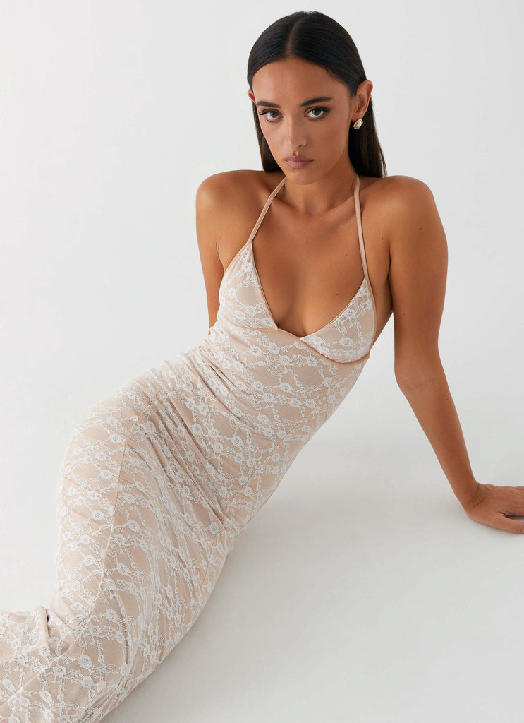 Jolina Lace Maxi Dress - White