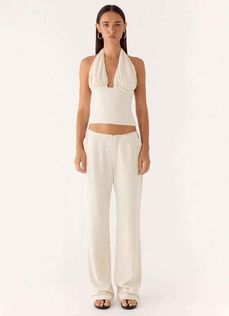 Josephina Halter Top - Oat