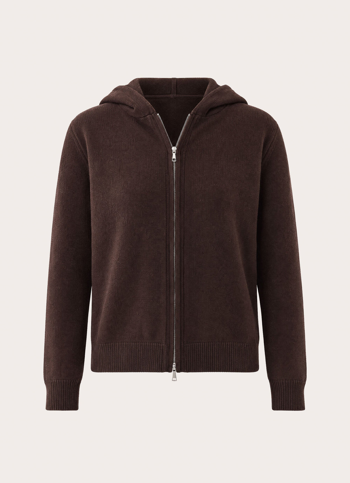 Karina Knit Zip Jumper - Brown