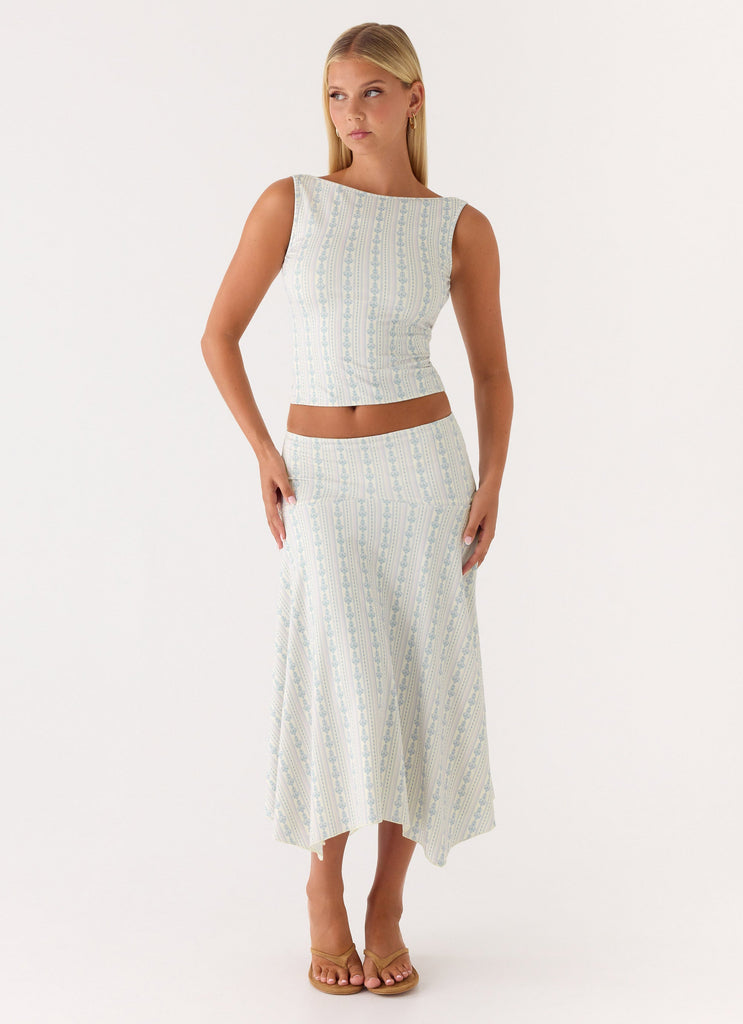 Katta Midi Skirt - Vintage Stripe