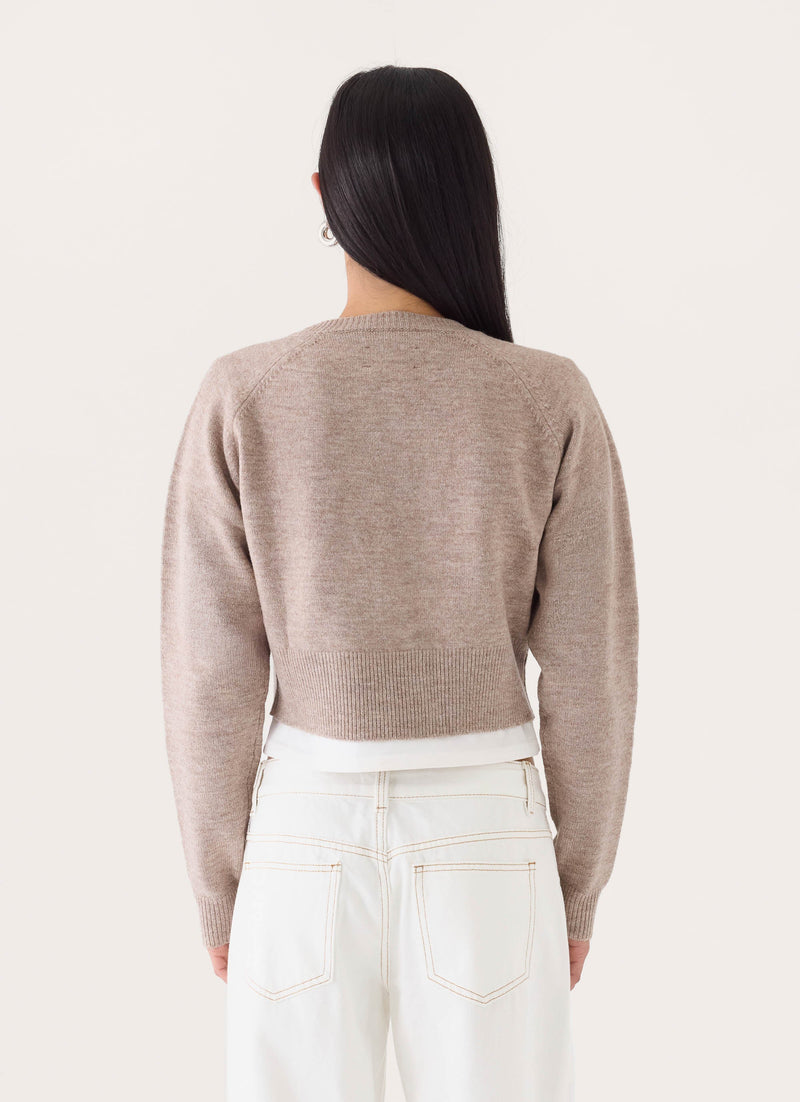 Keanne Knit Cardigan - Beige