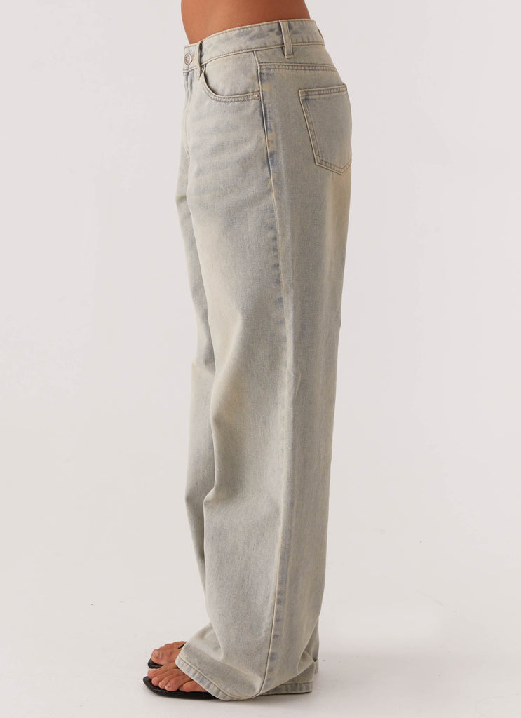 Keanna Low Rise Denim Jeans - Vintage