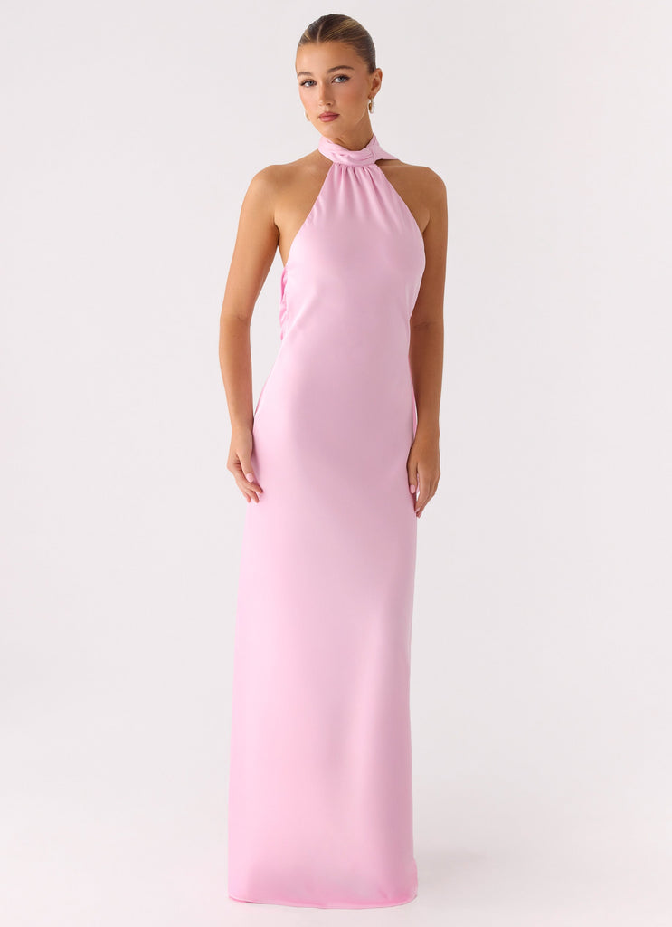 Keena Scarf Maxi Dress - Pink