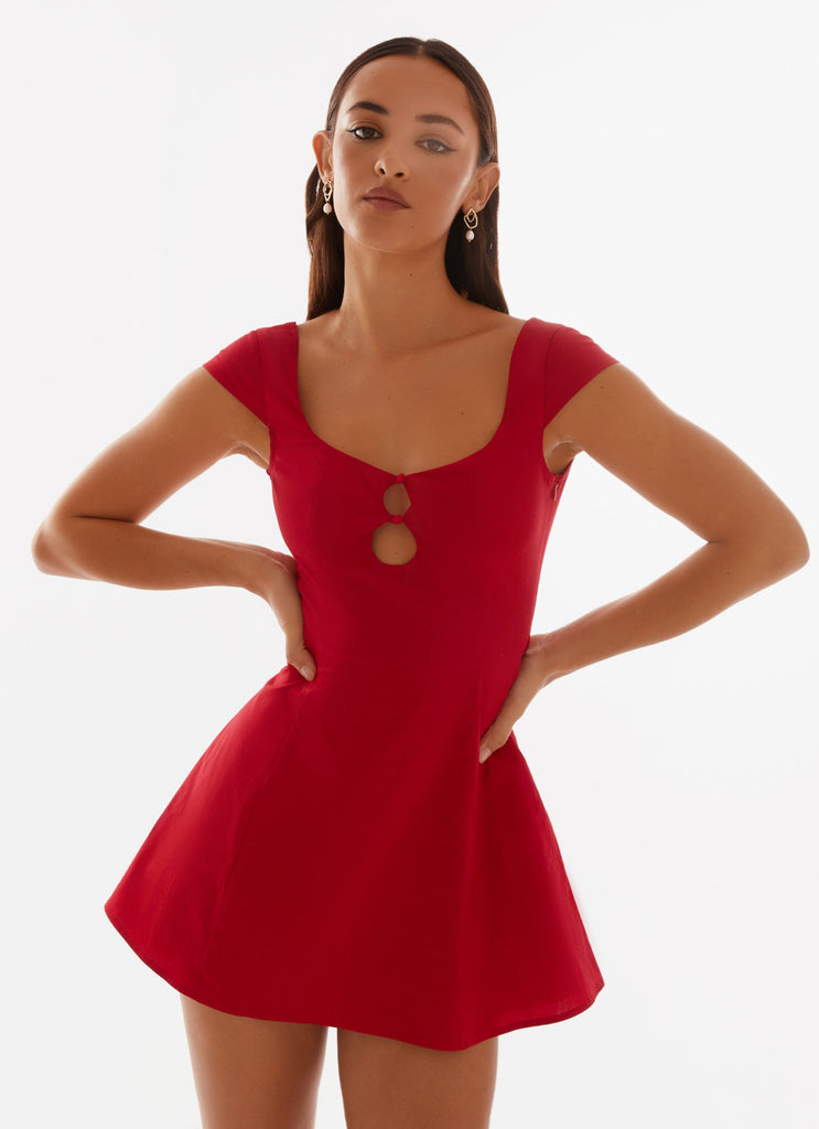 kinley mini dress Kinley Button-Down Collared Mini Dress L