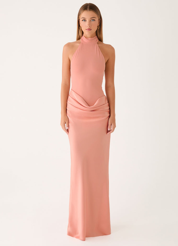 Kiyah Maxi Dress - Peach