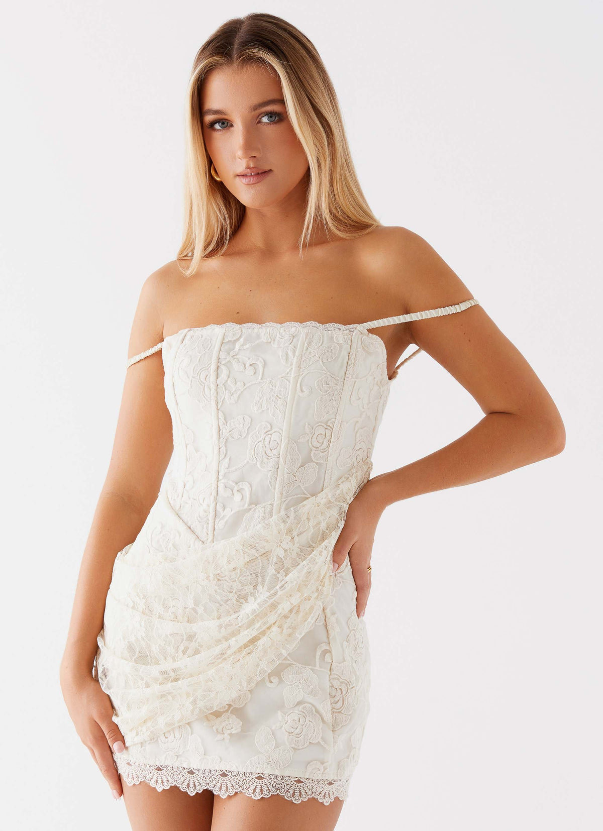 Womens Say Less Wrap Mini Dress  in the colour  Sage in front of a light grey background