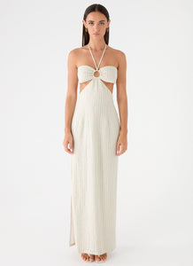 Laid Bare Maxi Dress - Desert Stripe
