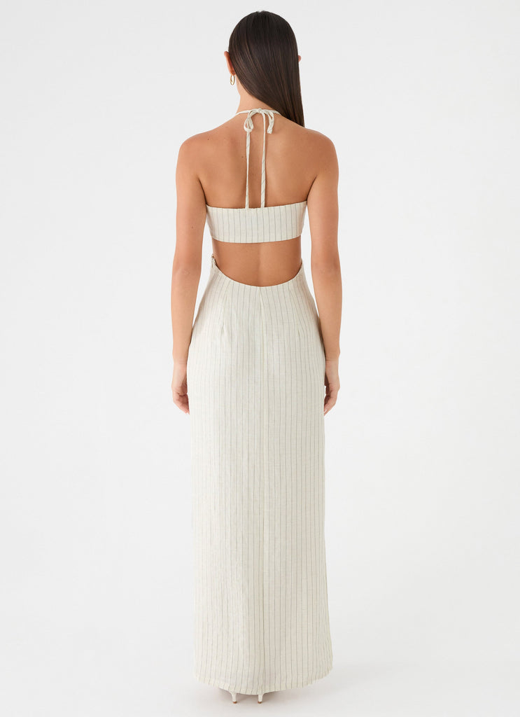 Laid Bare Maxi Dress - Desert Stripe