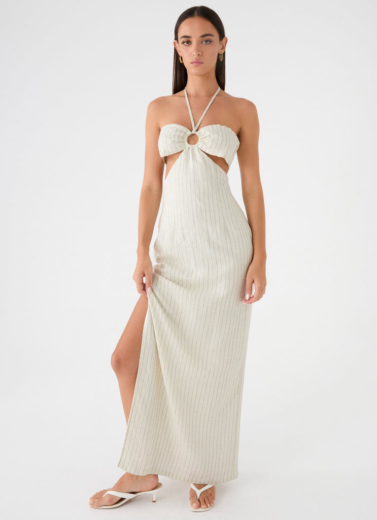 Laid Bare Maxi Dress - Desert Stripe