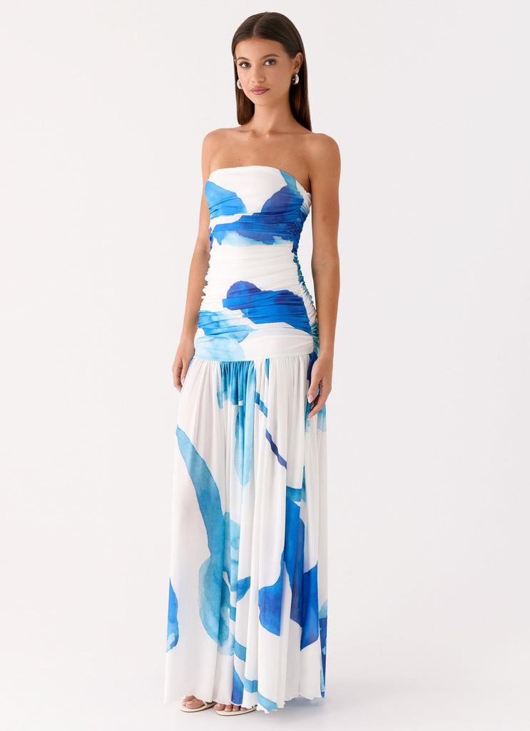 Laidee Maxi Dress - Cerulean Bloom