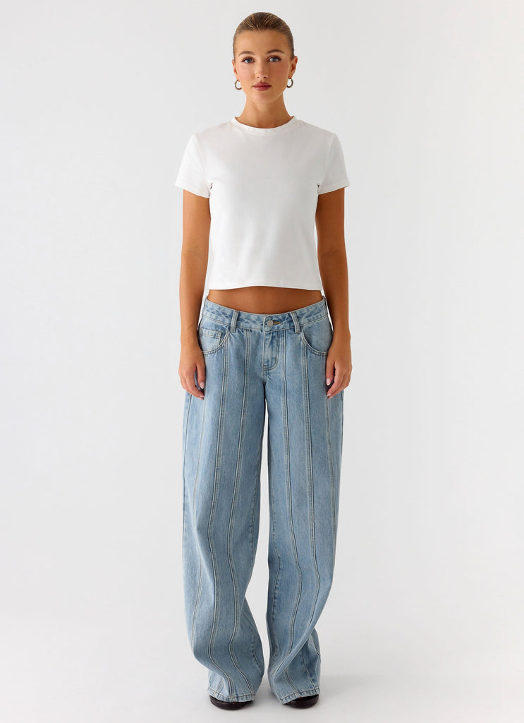 Lamont Baby Tee - White