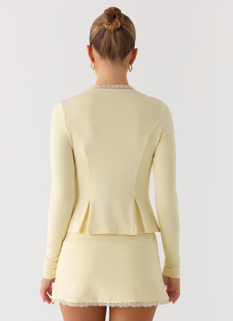 Landon Long Sleeve Top - Butter Yellow