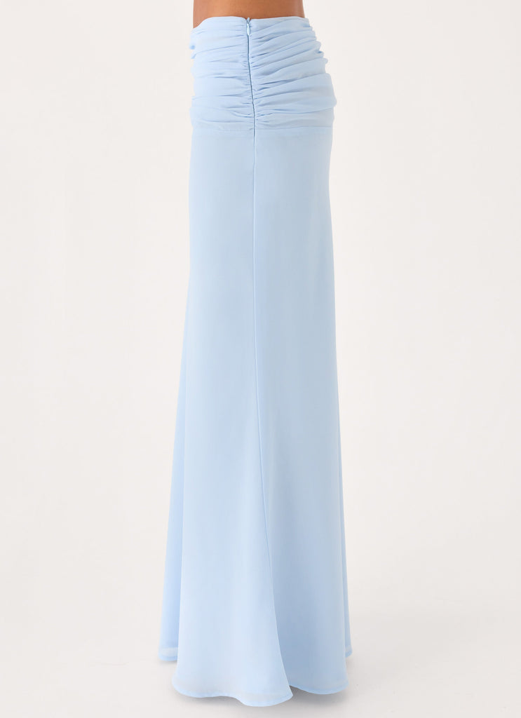 Lauretta Maxi Skirt - Baby Blue