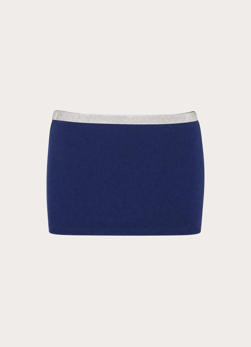 Leeah Mini Skirt - Rich Blue