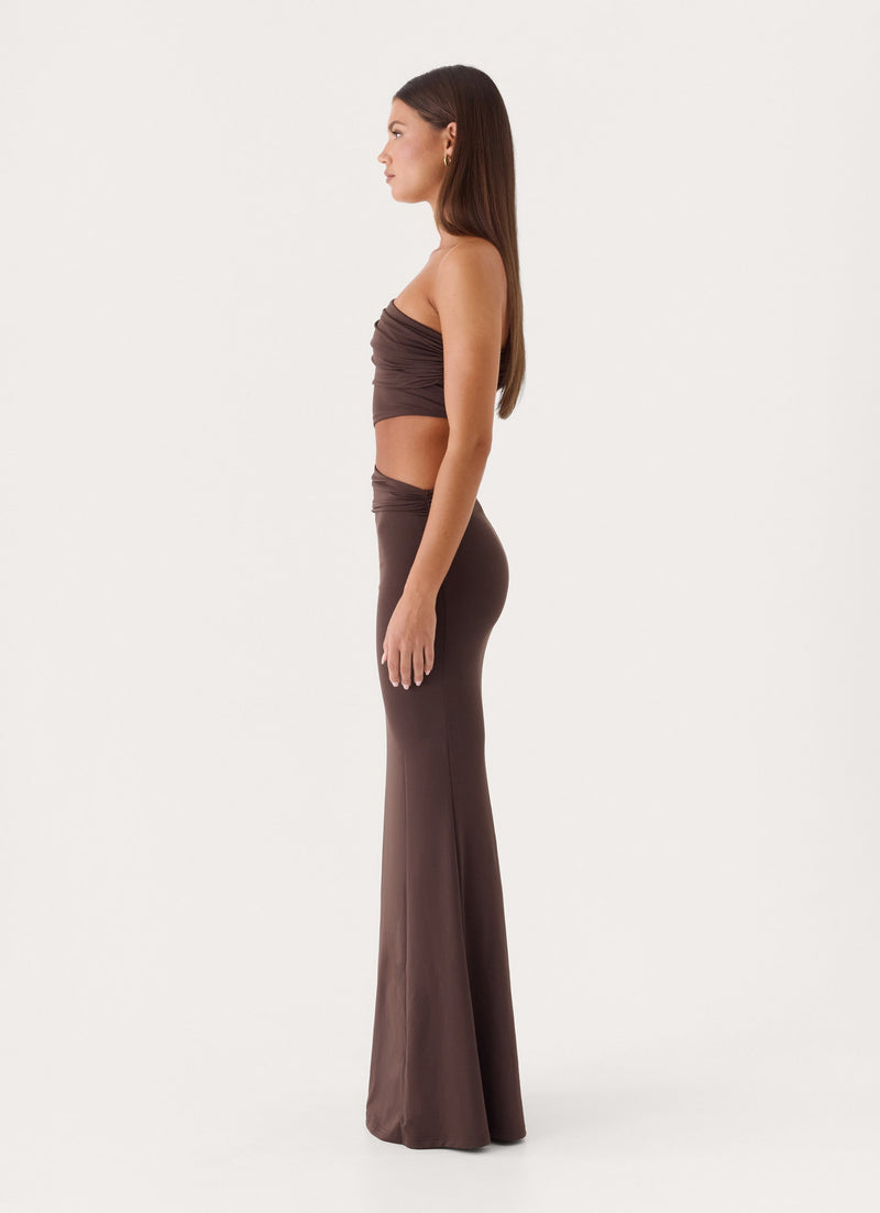 Lennen Maxi Dress - Chocolate
