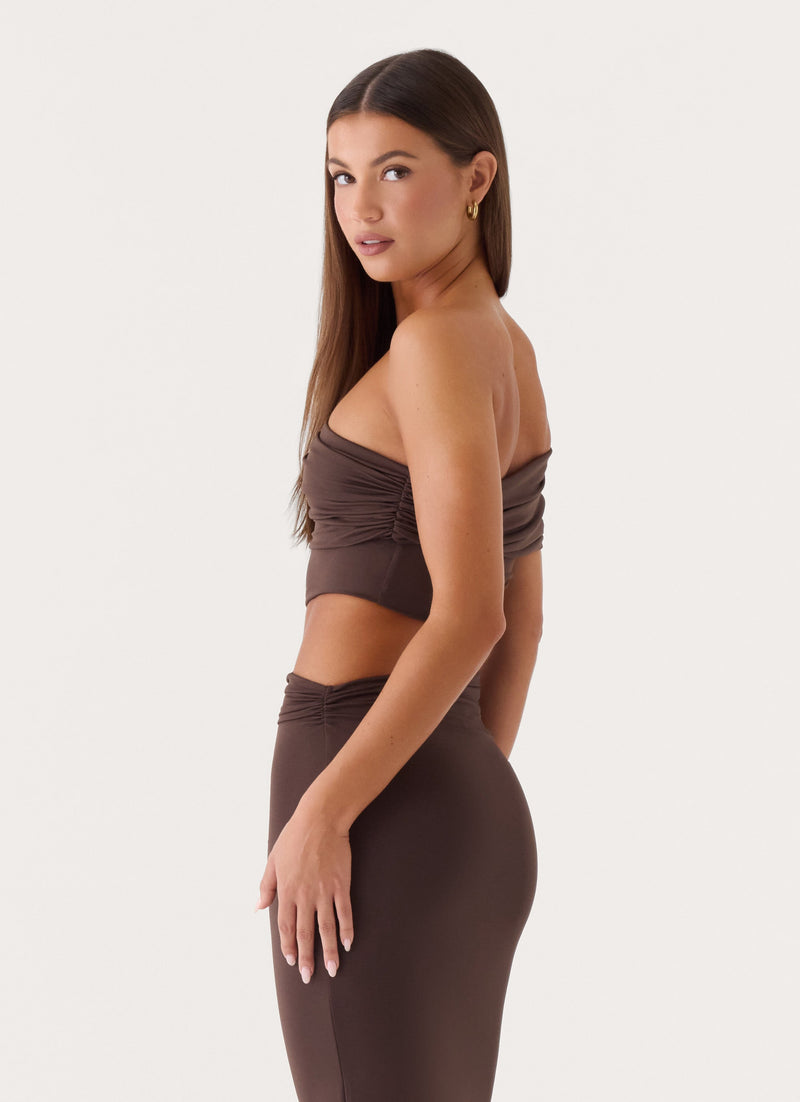 Lennen Maxi Dress - Chocolate