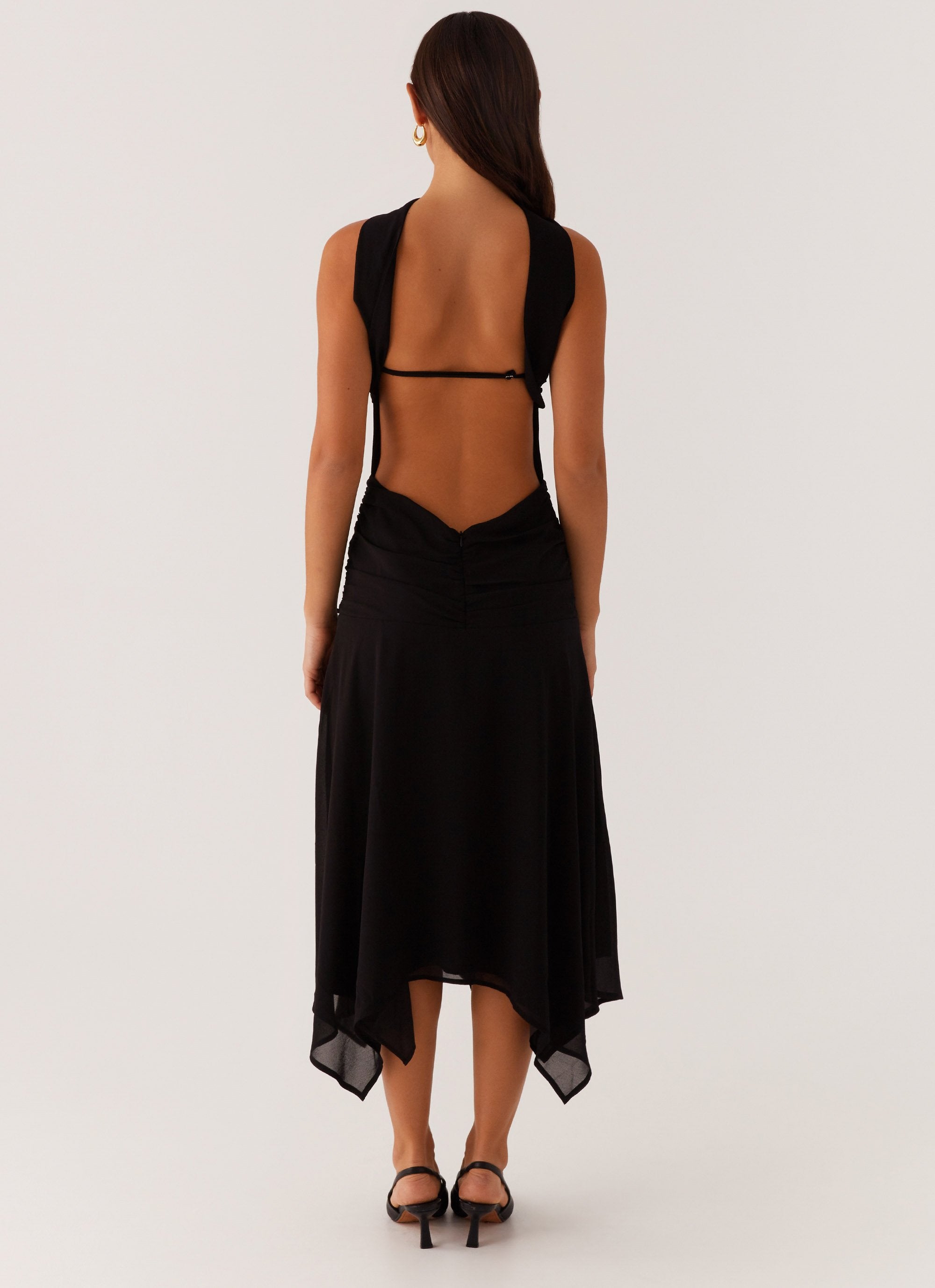 leto chiffon dress retrofte Women's Lirael Chiffon Dress - Blue
