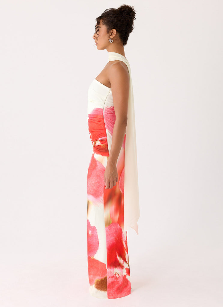 Libra Maxi Dress - Porcelain Rose