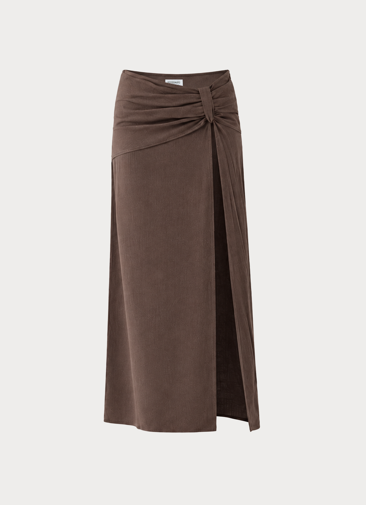 Lielle Linen Maxi Skirt - Chocolate