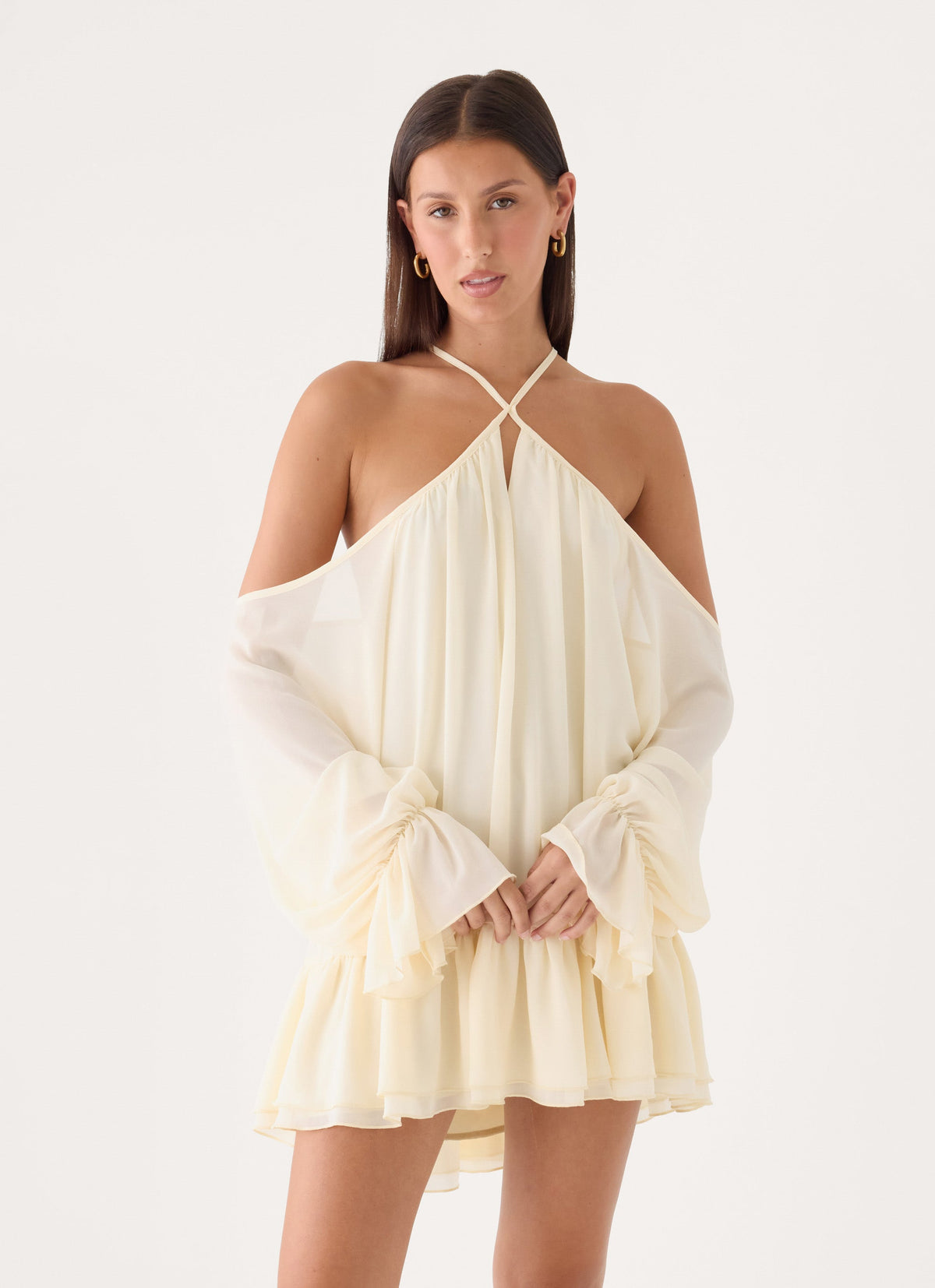 Life Is A Party Mini Dress - Butter Yellow