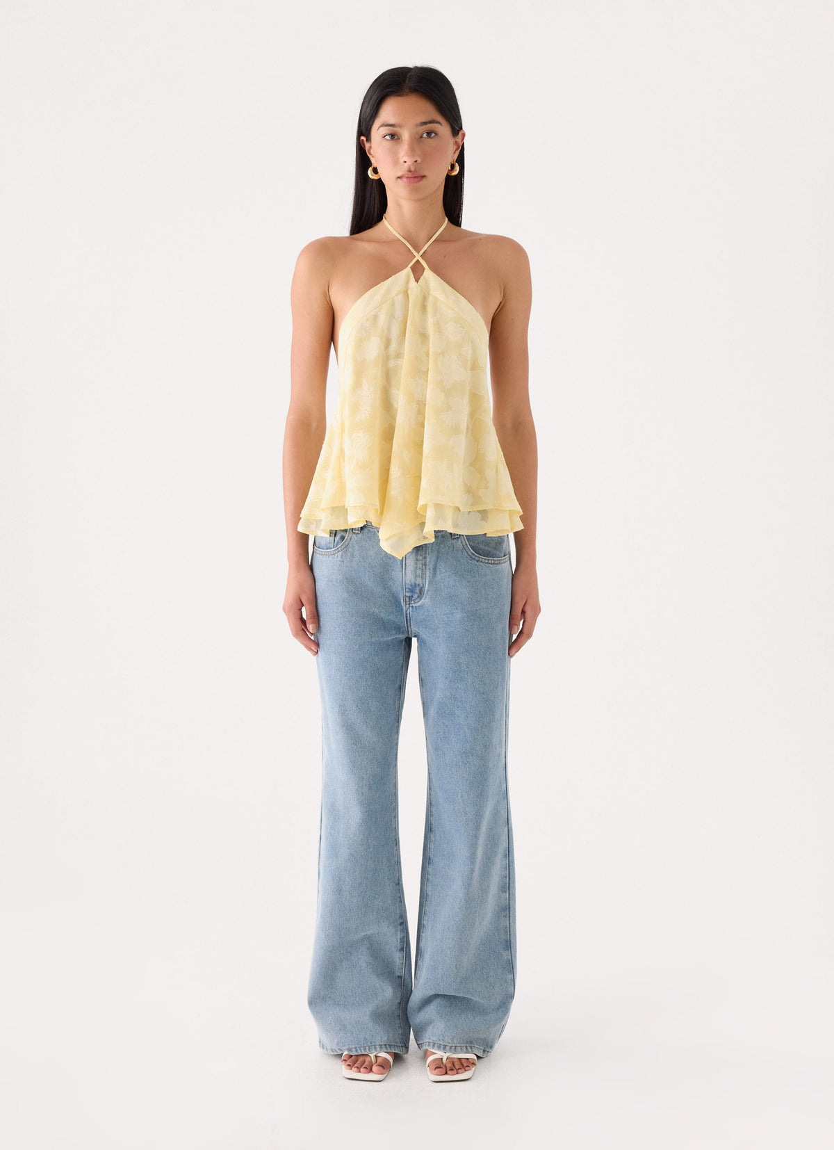 Lizare Halter Top - Yellow