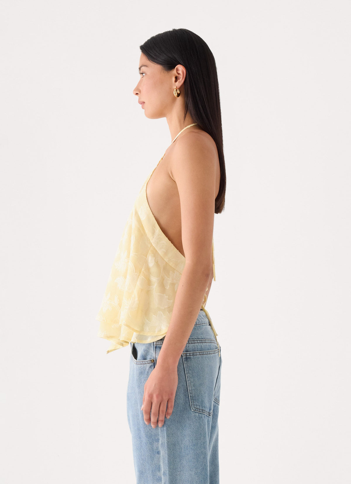 Lizare Halter Top - Yellow