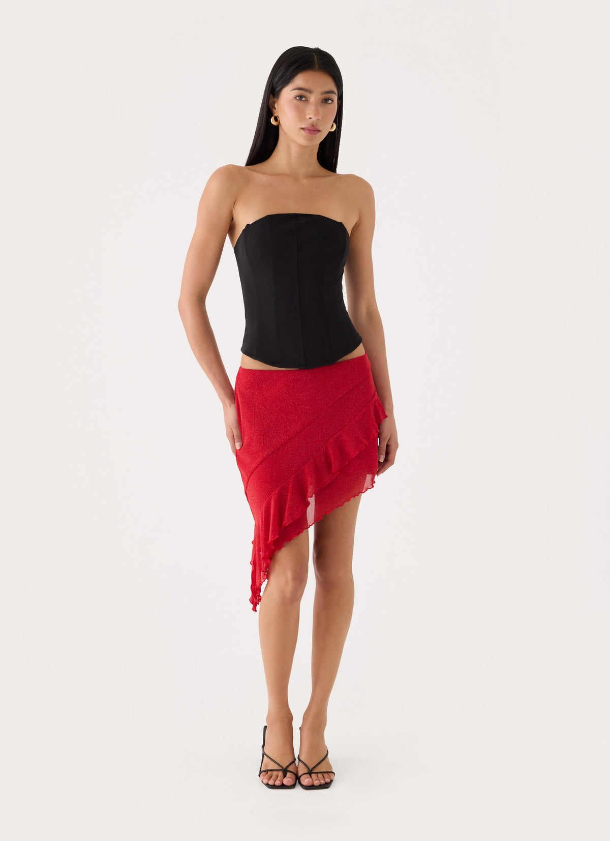 Lollita Mini Skirt - Chilli Red